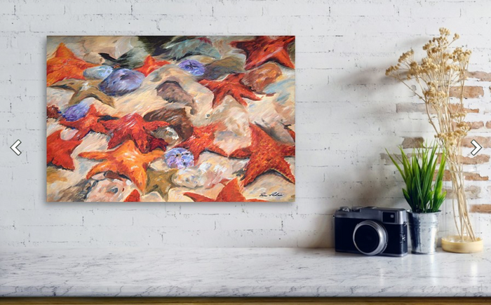 Starfish - Small Metal Print