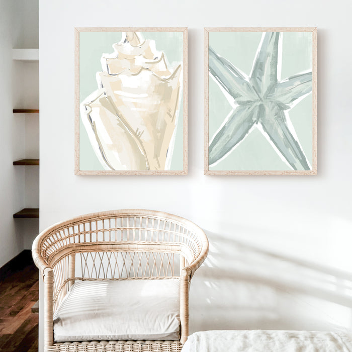 5"x7" / Art Print Set / Natural Wood