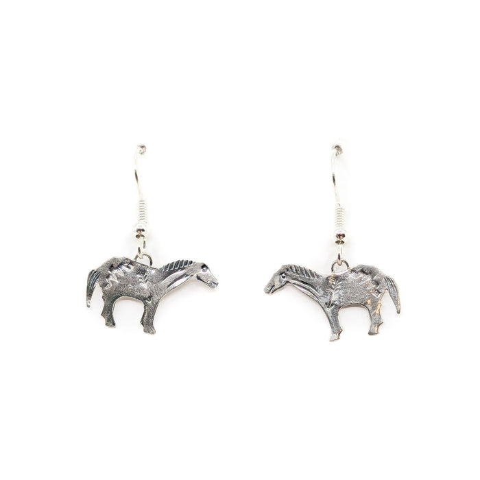 Sterling Silver Tiny Pony Earrings