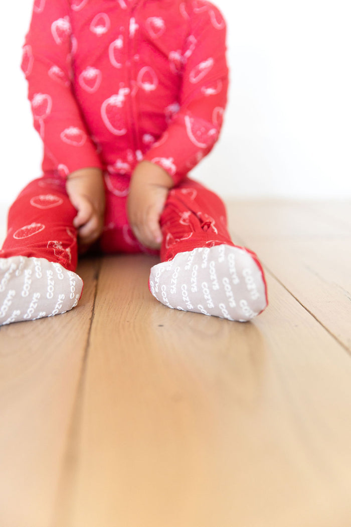 STRAWBERRY PATCH | FOOTIE ONE PIECE