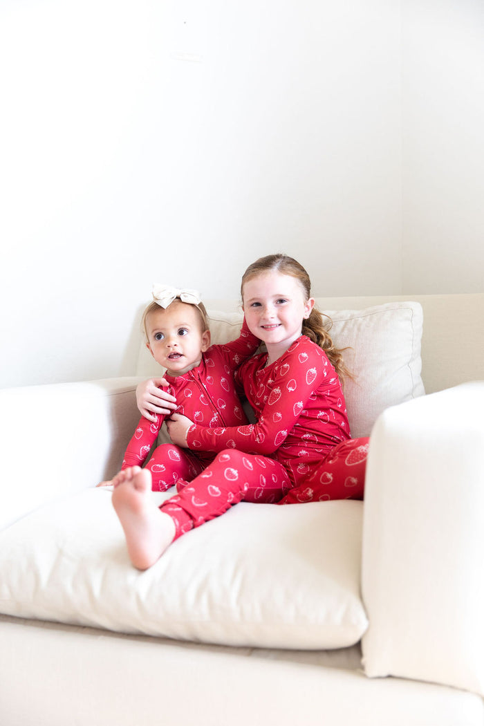 STRAWBERRY PATCH | FOOTIE ONE PIECE