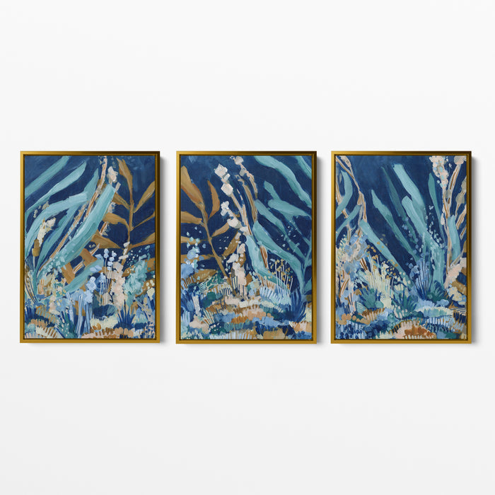 Subaquatic Wonderland Triptych - Set of 3  - Art Prints or Canvases - Jetty Home