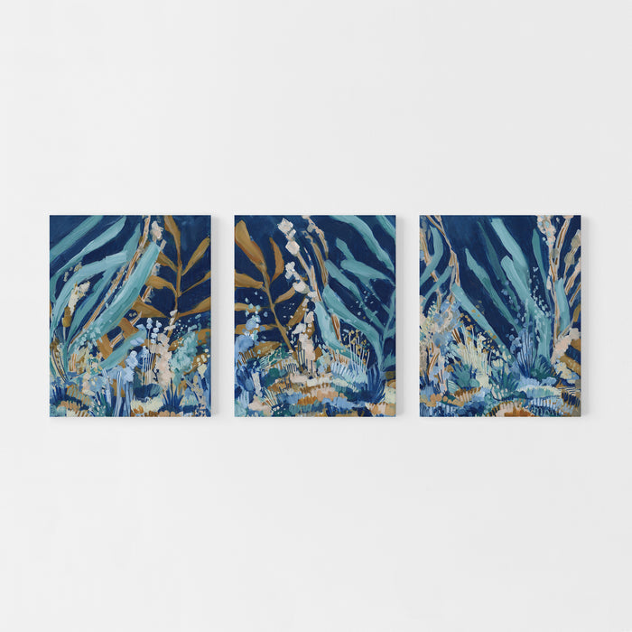 Subaquatic Wonderland Triptych - Set of 3  - Art Prints or Canvases - Jetty Home