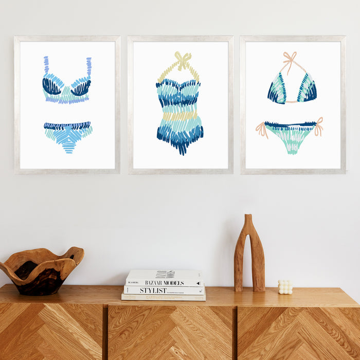 5"x7" / Art Print Set / Antique Silver