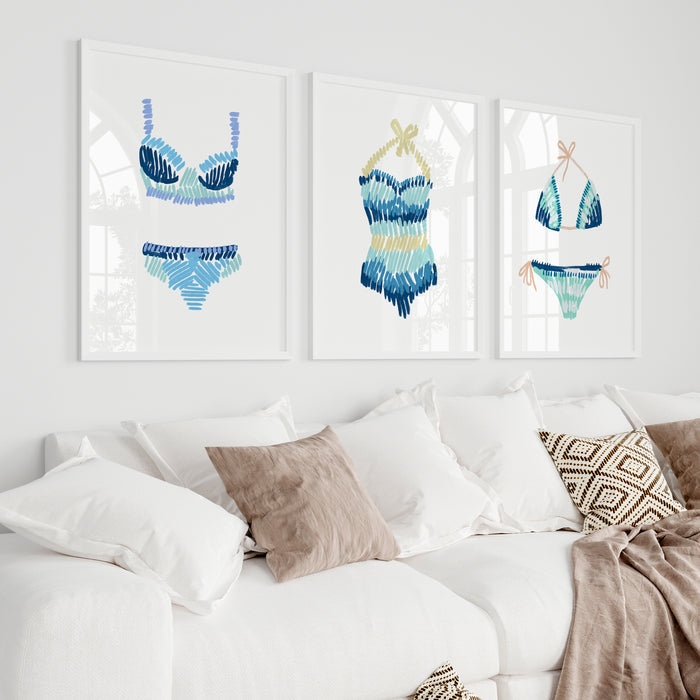 5"x7" / Art Print Set / White