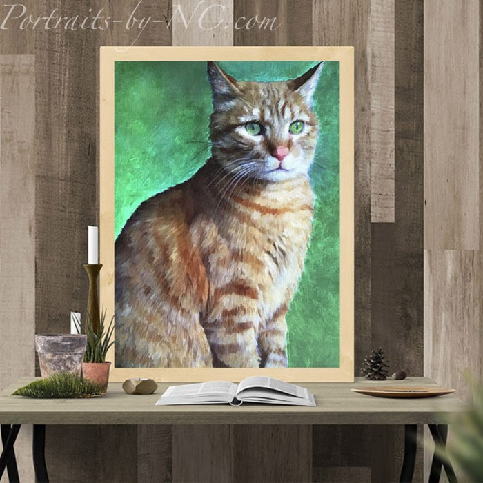 Tabby Cat - Metal Print