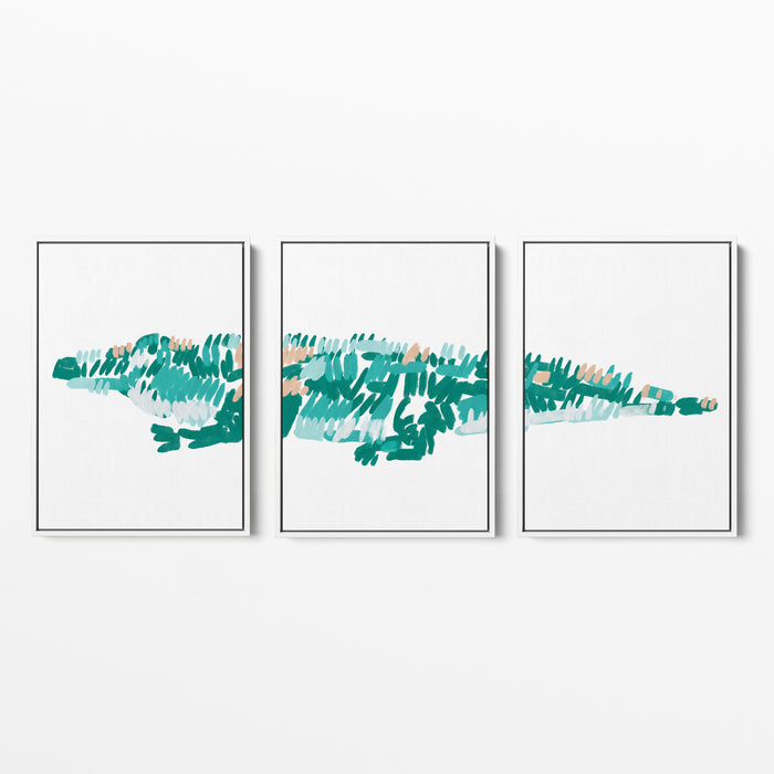 The Alligator Triptych - Set of 3 - Jetty Home