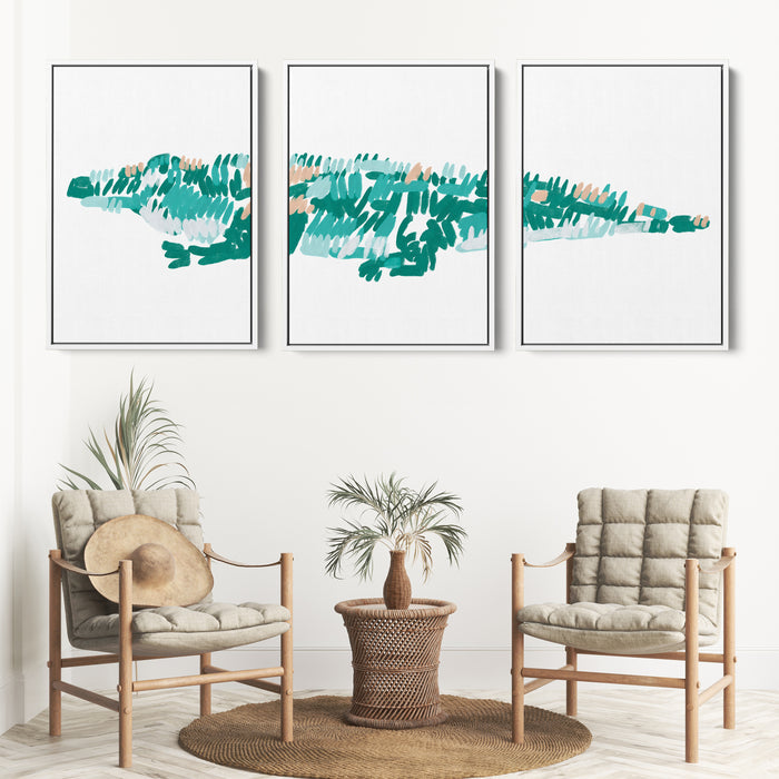 The Alligator Triptych - Set of 3 - Jetty Home