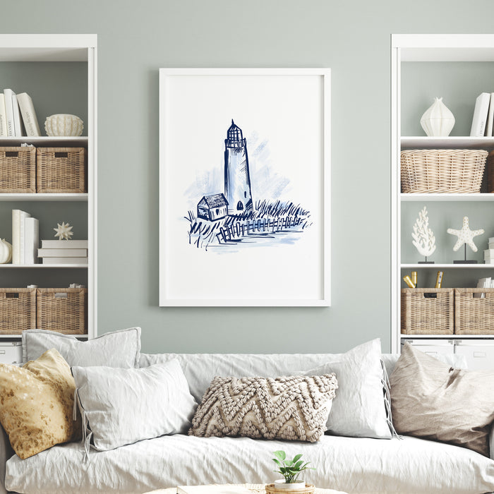 5"x7" / Art Print / White