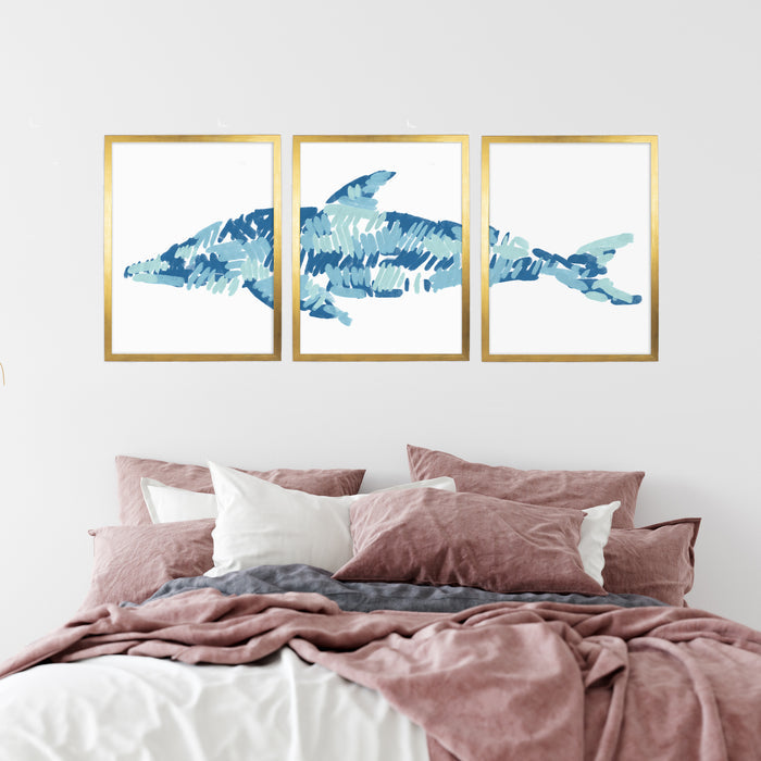5"x7" / Art Print Set / Antique Gold
