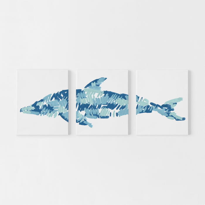 The Dolphin Triptych - Set of 3 - Jetty Home