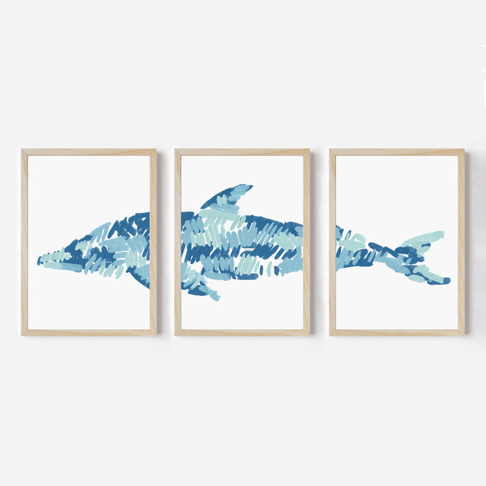 The Dolphin Triptych - Set of 3 - Jetty Home