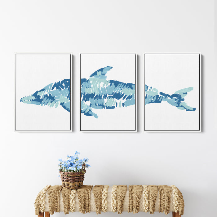 The Dolphin Triptych - Set of 3 - Jetty Home