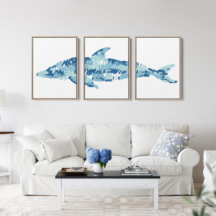 The Dolphin Triptych - Set of 3 - Jetty Home
