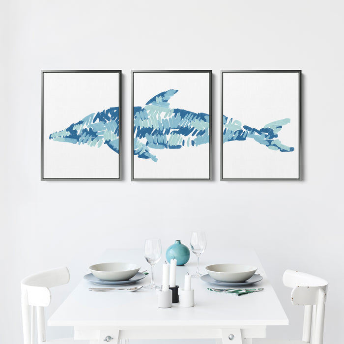 The Dolphin Triptych - Set of 3 - Jetty Home