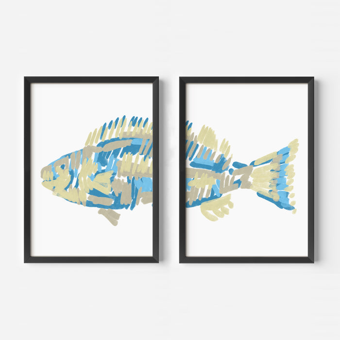 The Grouper Diptych - Set of 2 - Jetty Home