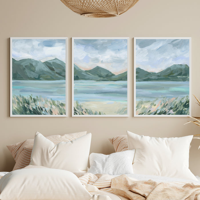 The Lake Glow Triptych - Set of 3 - Jetty Home