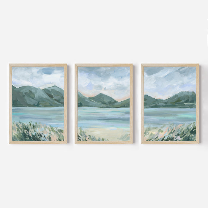 The Lake Glow Triptych - Set of 3 - Jetty Home