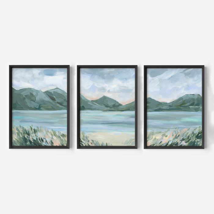 The Lake Glow Triptych - Set of 3 - Jetty Home
