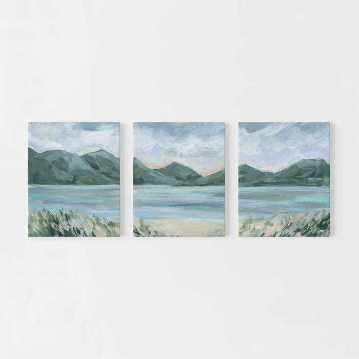 The Lake Glow Triptych - Set of 3 - Jetty Home