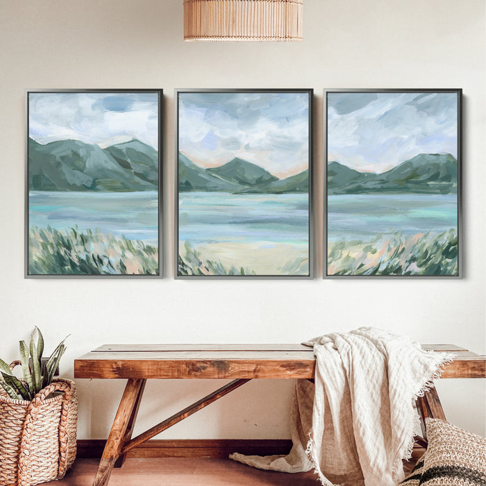 The Lake Glow Triptych - Set of 3 - Jetty Home
