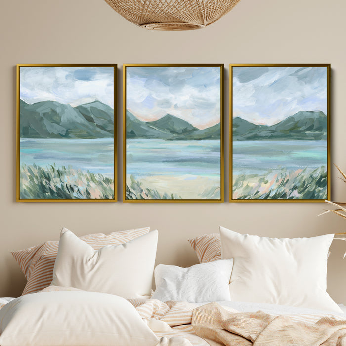 The Lake Glow Triptych - Set of 3 - Jetty Home