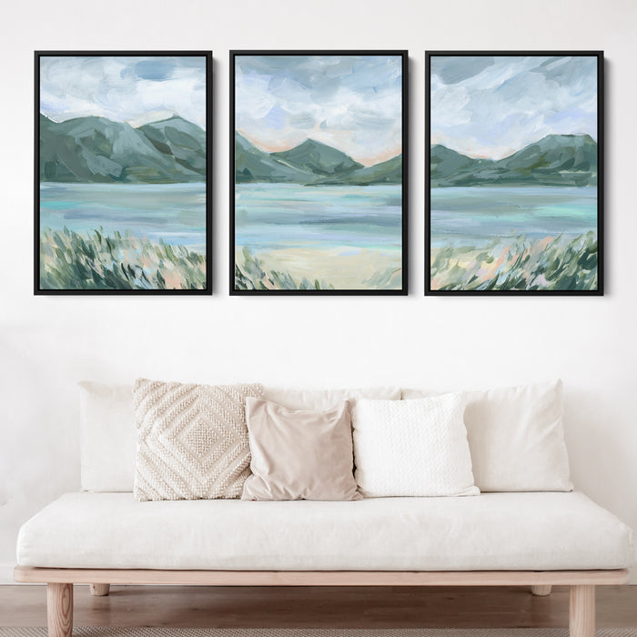 The Lake Glow Triptych - Set of 3 - Jetty Home