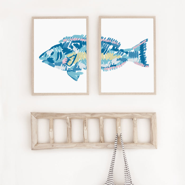 The Parrotfish Diptych - Set of 2 - Jetty Home