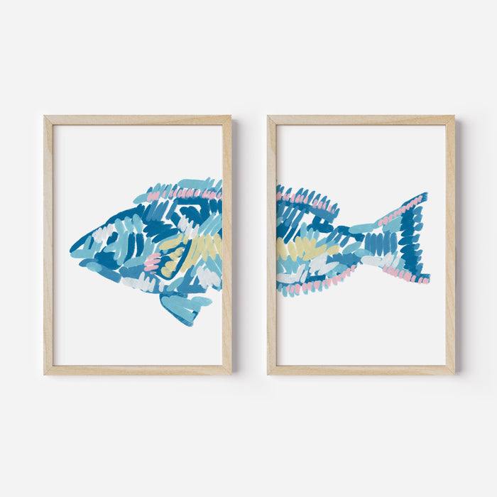 The Parrotfish Diptych - Set of 2 - Jetty Home