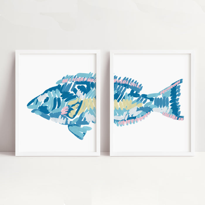 The Parrotfish Diptych - Set of 2 - Jetty Home