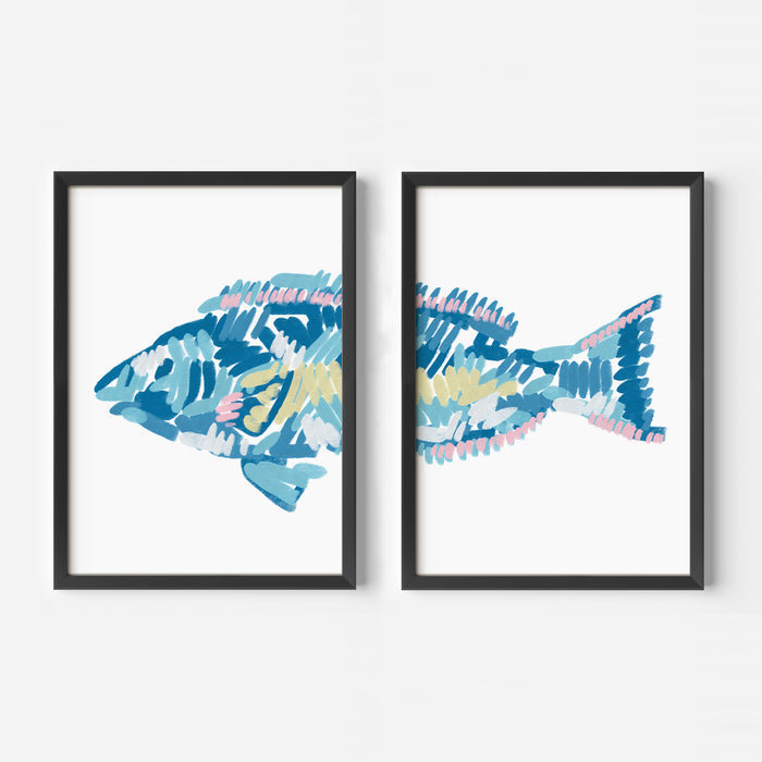 The Parrotfish Diptych - Set of 2 - Jetty Home