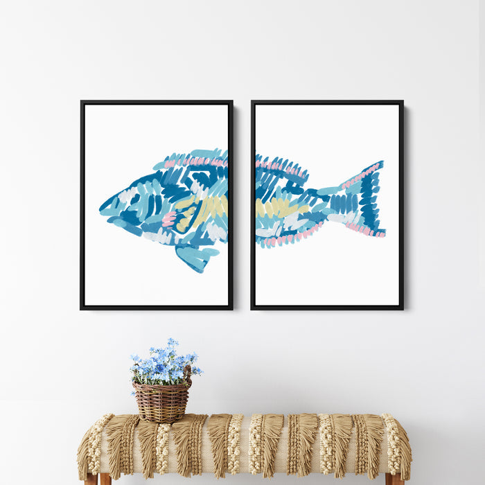 The Parrotfish Diptych - Set of 2 - Jetty Home