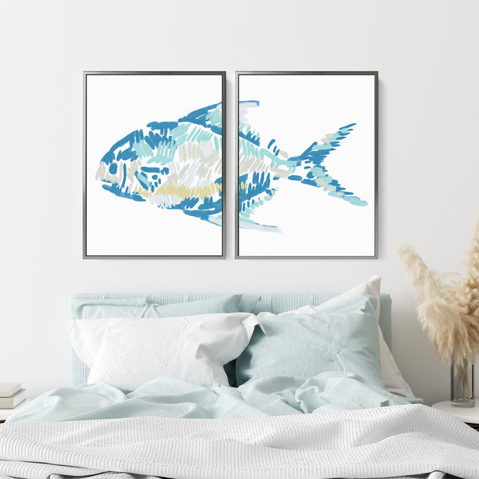 The Permit Fish Diptych - Set of 2 - Jetty Home