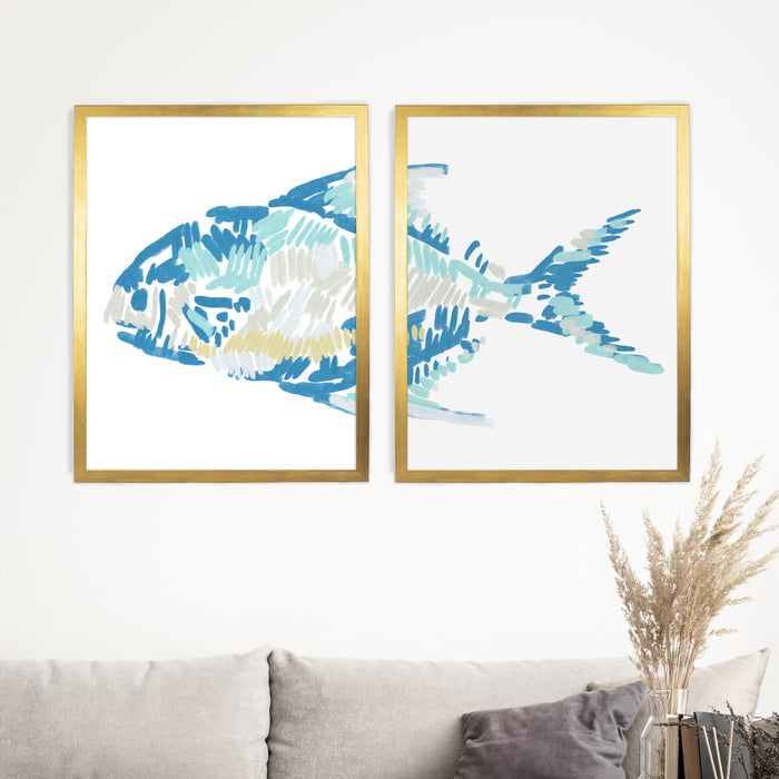 5"x7" / Art Print Set / Antique Gold
