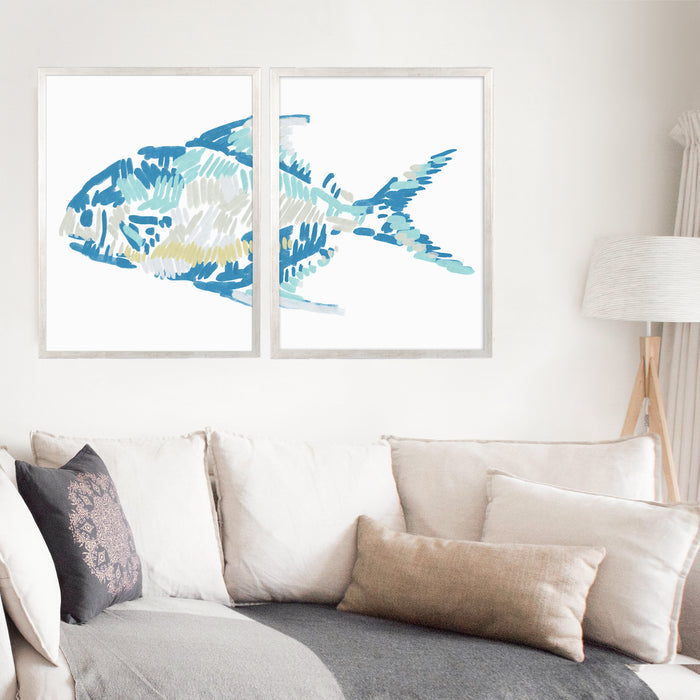 5"x7" / Art Print Set / Antique Silver