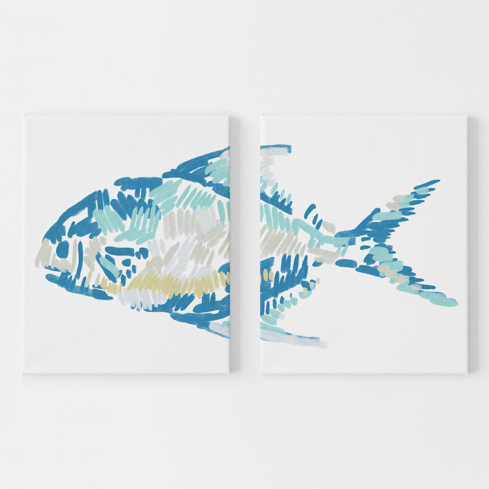 The Permit Fish Diptych - Set of 2 - Jetty Home