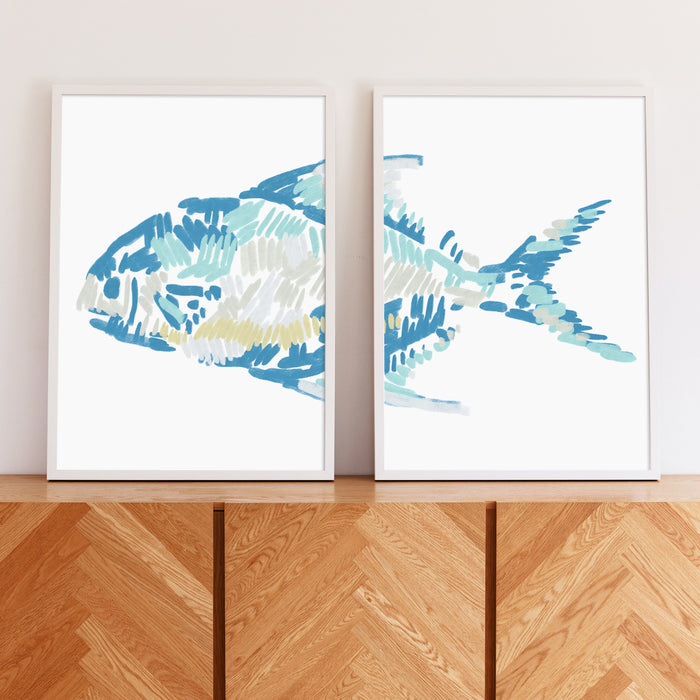 5"x7" / Art Print Set / White