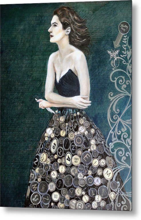 Writer's Muse - Metal Print