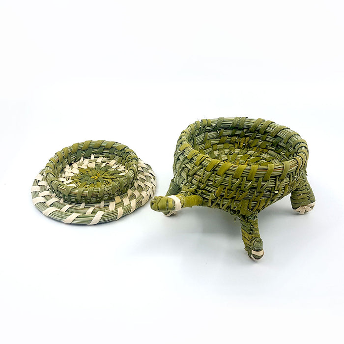 Tortuga Lidded Basket - Tohono O'odham