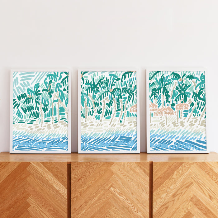 5"x7" / Art Print Set / White