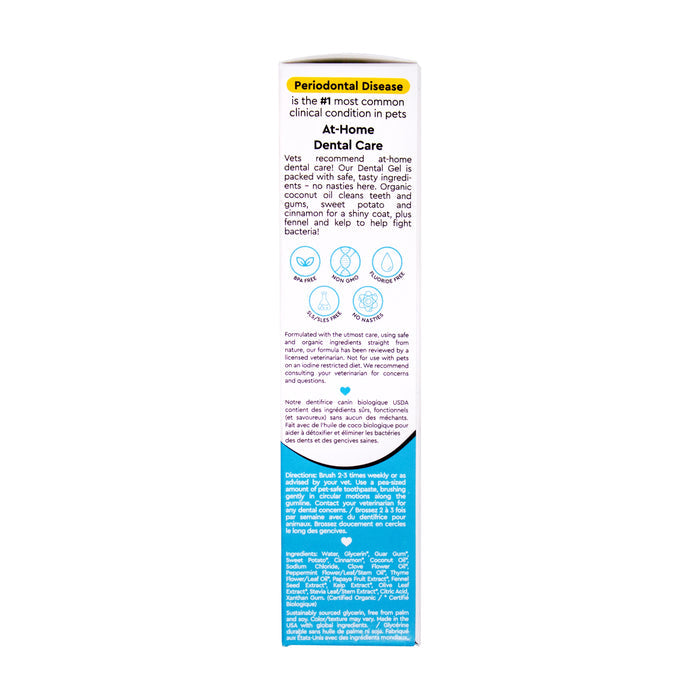 Try Radius USDA Organic Canine Toothpaste—a certified organic dental solution for dogs. Made with natural ingredients, it helps prevent periodontal disease and supports easy at-home dental care for a healthier canine smile.
