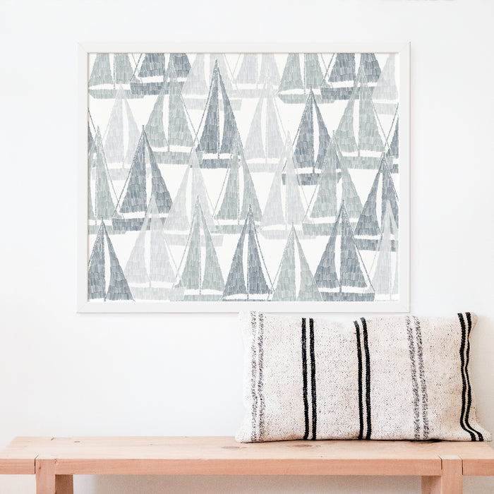 Wandering Sailboats, No. 2 - Art Print or Canvas - Jetty Home