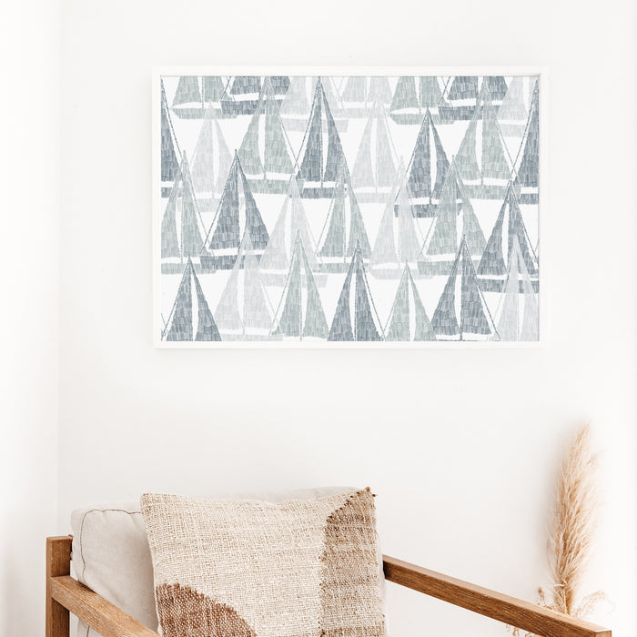 Wandering Sailboats, No. 2 - Art Print or Canvas - Jetty Home