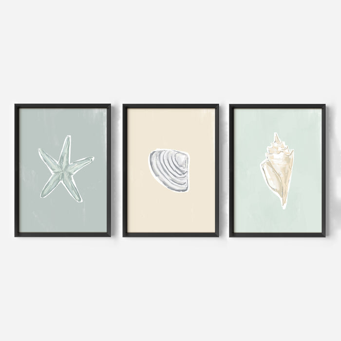 Washed Ashore Triptych - Set of 3