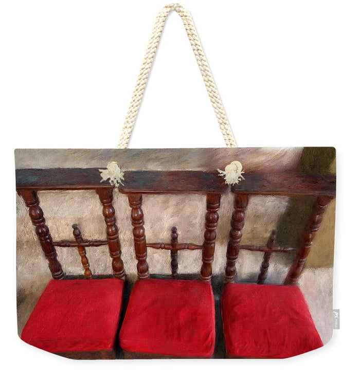 Prie Dieu - Prayer Kneeler - Weekender Tote Bag - Portraits by NC