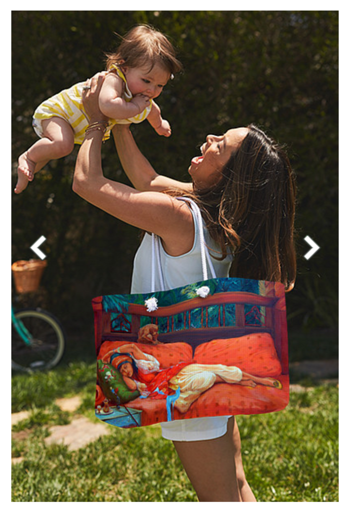 Weekender Tote Bag - Customizable Carryall Totebag - Art Tote Bags