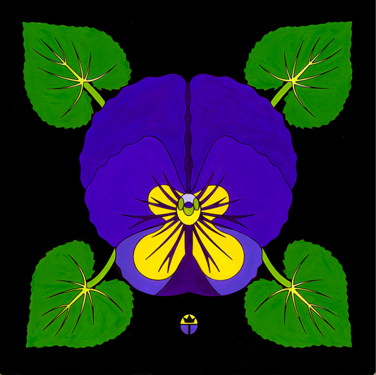 Wil Taylor: "Violet" (Framed Print 12"x12")
