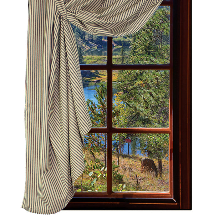 York Ticking - Black Panel H5880011 - Interiors by Elizabeth