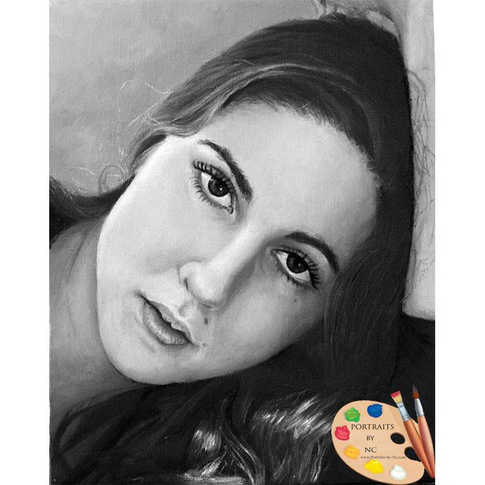 Young Woman Portrait from Photo