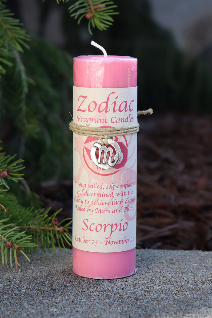 Scorpio Zodiac Pendant Candle